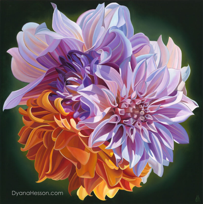 Friendship - Hawaiian Bouquet, Dahlias SOLD