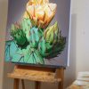 Arizona Gold - Prickly Pear Bloom and Buds, Desert Botanical Garden SOLD - Image 2