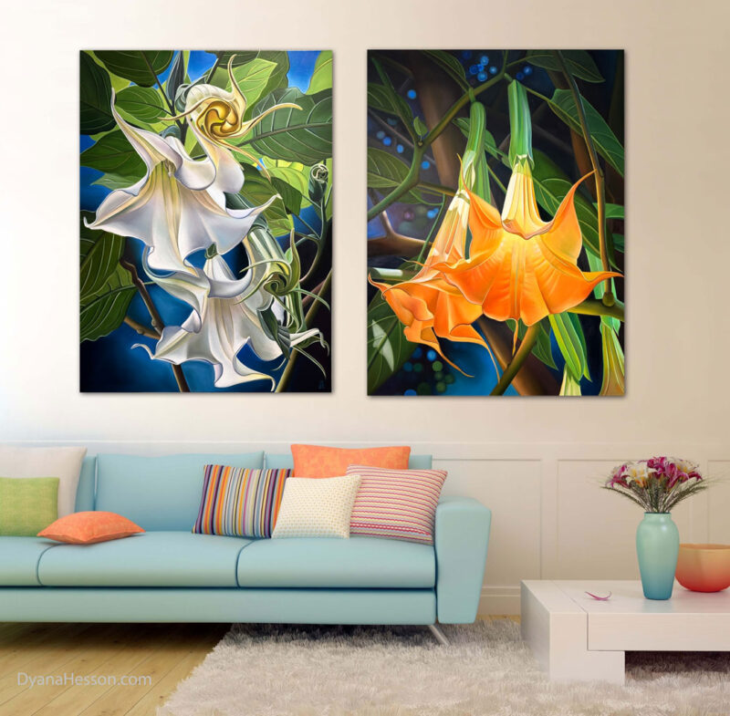 Morning Song - White Angels Trumpets, Kona, HI - RECENTLY SOLD