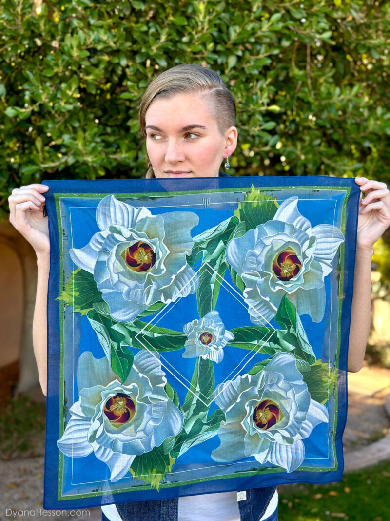 Arizona Blooming Cotton Bandana - Image 3