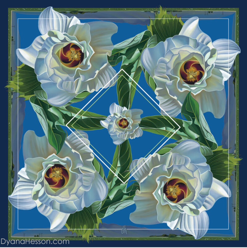 Arizona Blooming Cotton Bandana - Image 7