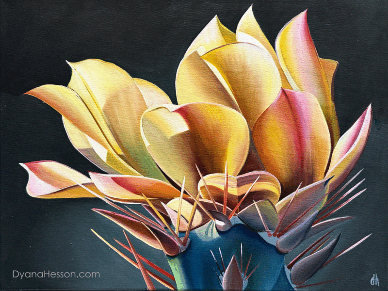 Faith, Hope and Love, Cholla Blooms, Superstition Mountains, AZ - Image 4