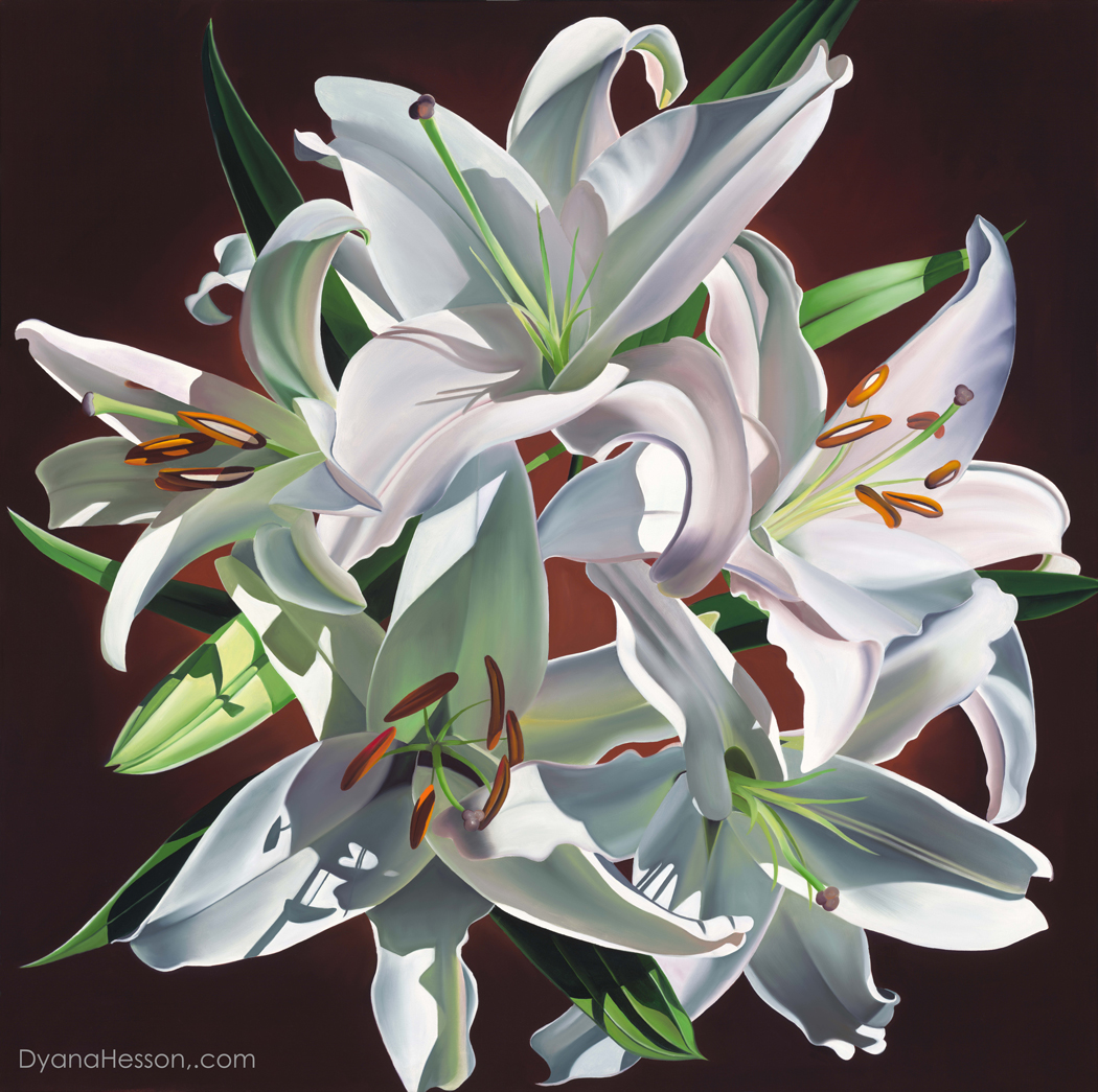 Eternal Love- Circle of White Lilies - Image 2