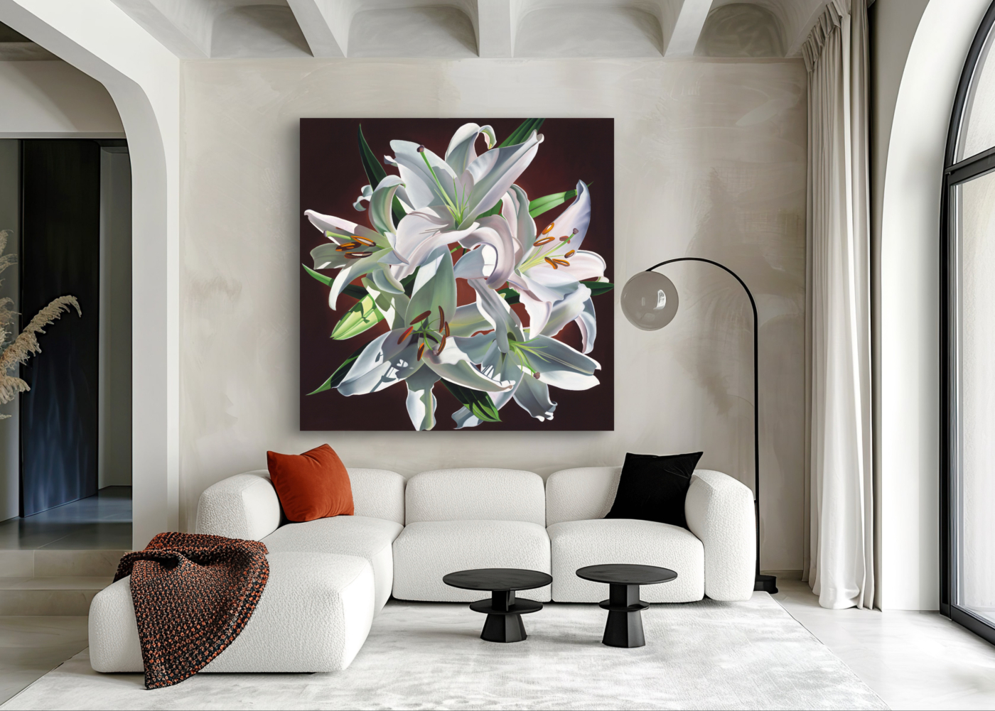 Eternal Love- Circle of White Lilies