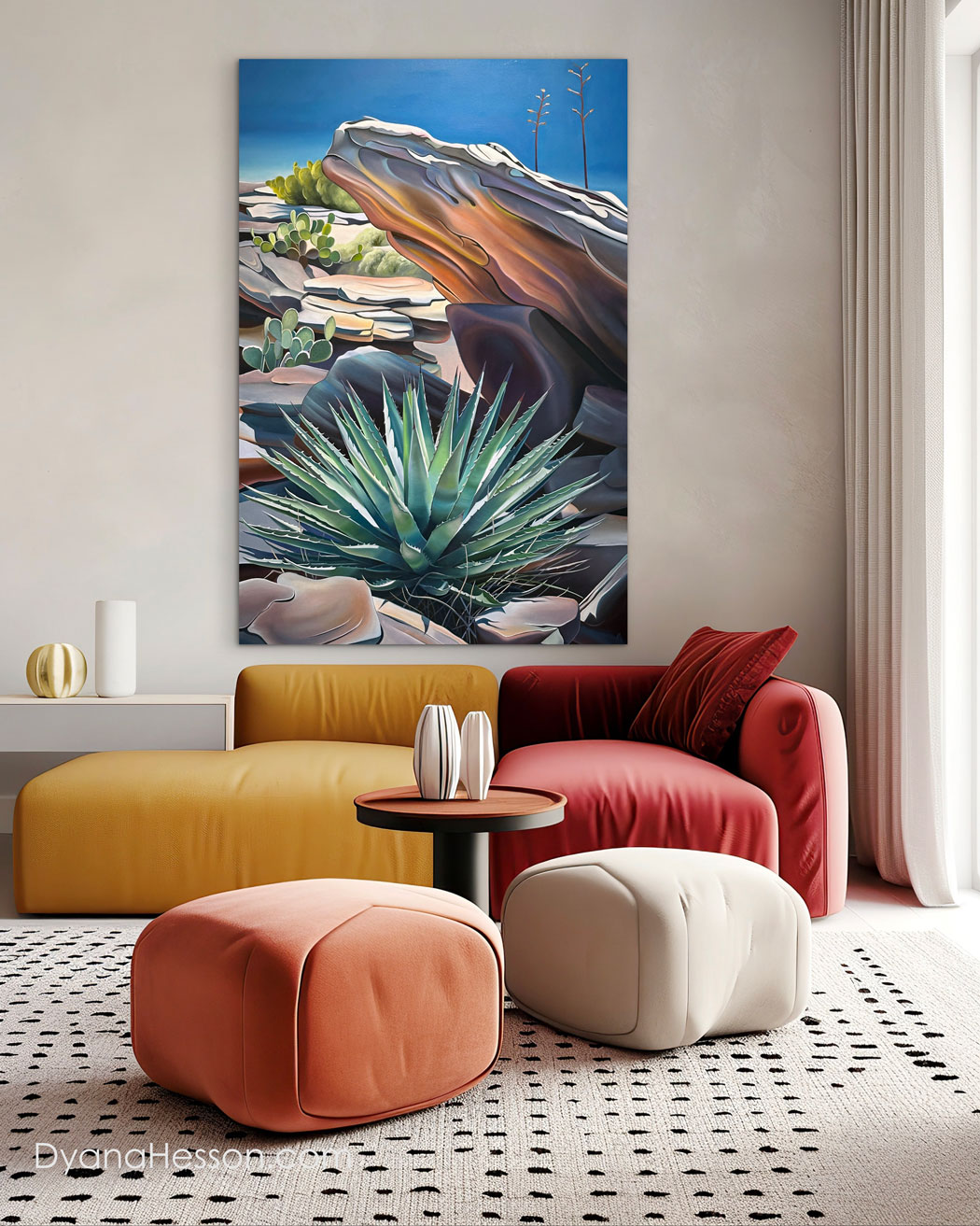 Shelter - Agave, Opuntia, and Inflorescence, Spanish Ruins, AZ RECENTLY SOLD - Image 2