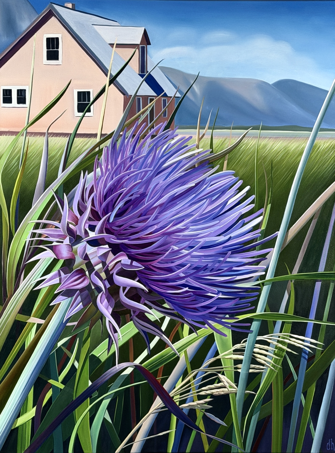 You Gotta Be Tough to Live Out West - Thistle and Grasses, Mormon Row, WY