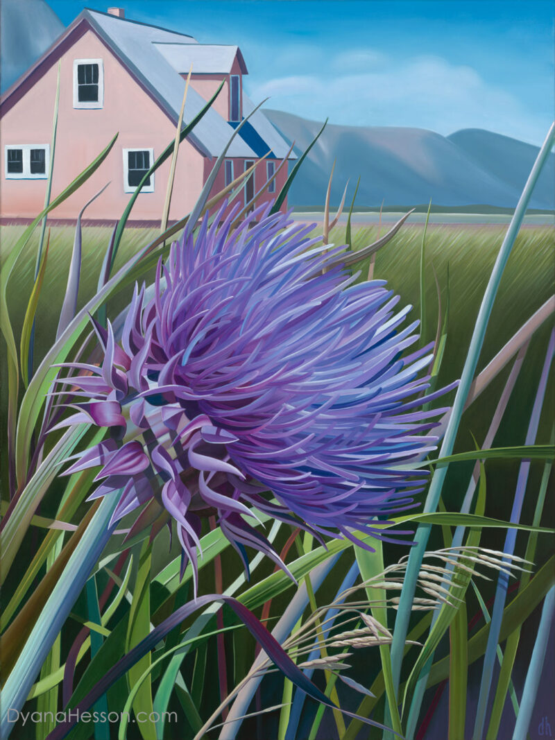 You Gotta Be Tough to Live Out West - Thistle and Grasses, Mormon Row, WY RECENTLY SOLD
