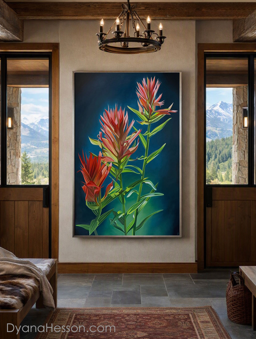 Three Canyons, Indian Paintbrush - Bridger-Teton NF, WY - Image 2